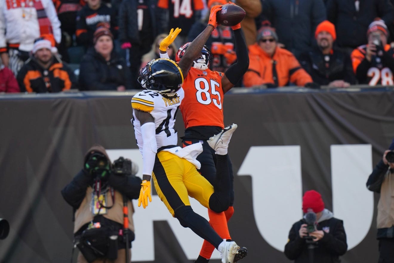 Reactions: Higgins' TD catch extends Bengals' lead against Steelers