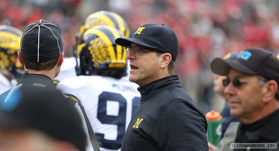 Video Jim Harbaugh Goes On Post Game Rant About Officiating In Loss To Ohio State 0181