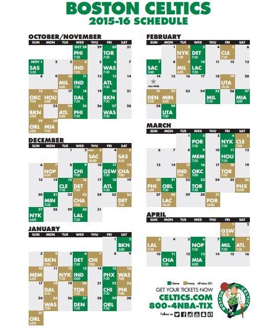 NBA schedule released, Celtics open vs 76ers on October 28
