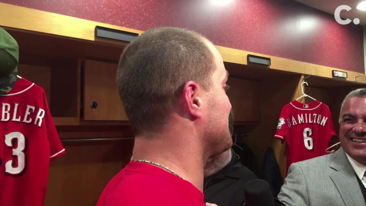 Scott Schebler talks Cincinnati Reds' winning streak against the Los