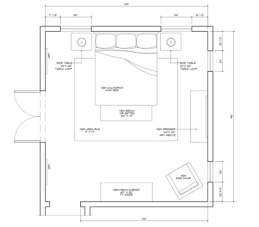 Master Bedroom Floor Plan With Measurements Best Design Idea