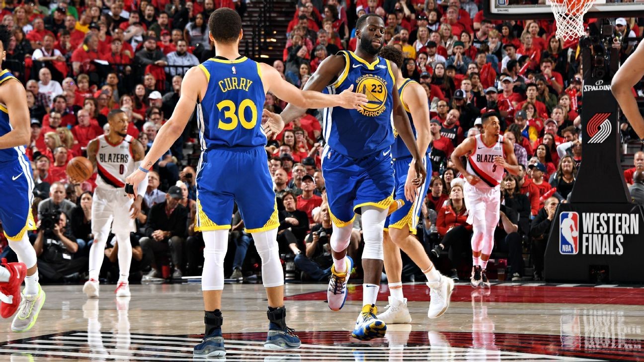 warriors x blazers