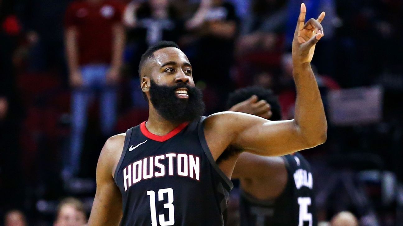 James Harden first player in NBA history to score 60 points in