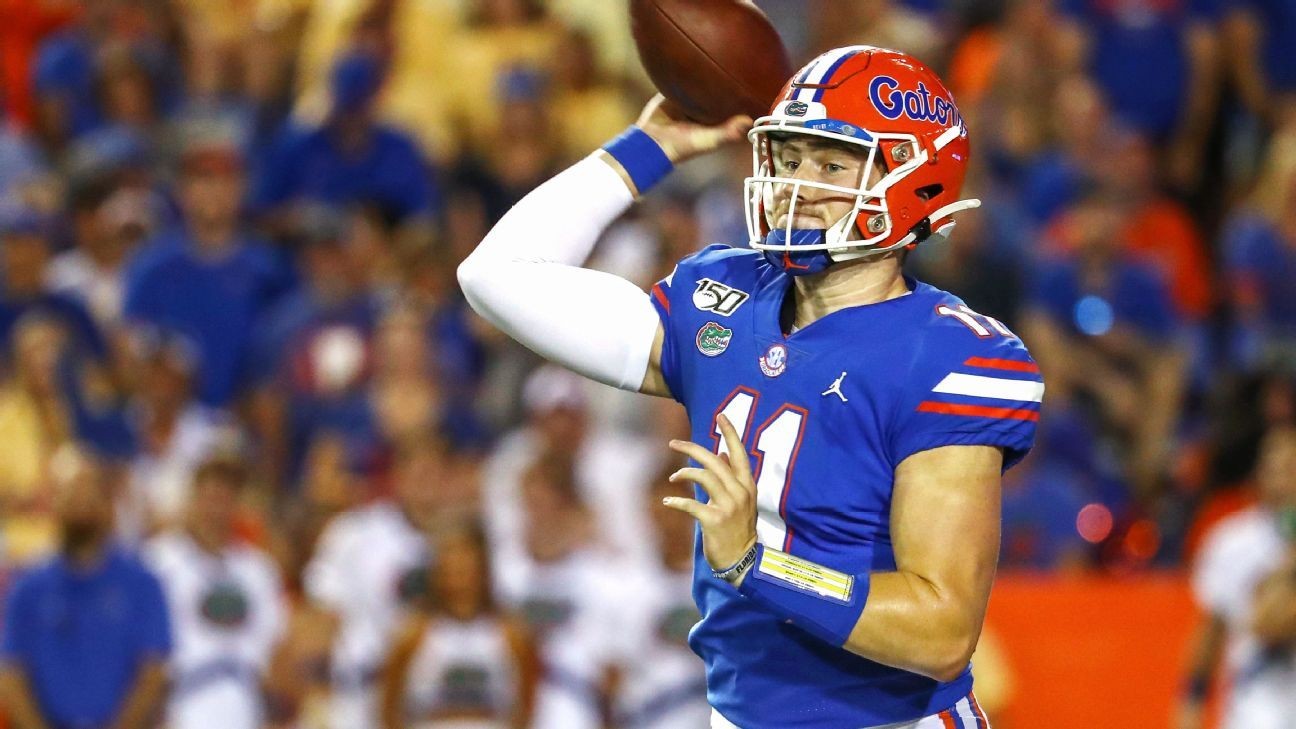 Florida QB Kyle Trask #39 progressing along nicely #39 from knee injury