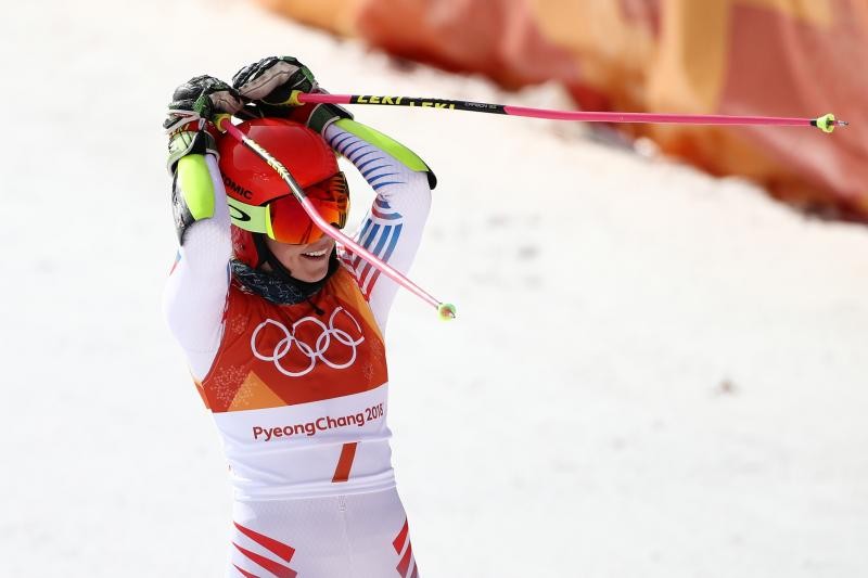 Olympic Women's Alpine Skiing Results 2018 Mikaela Shiffrin Wins Giant