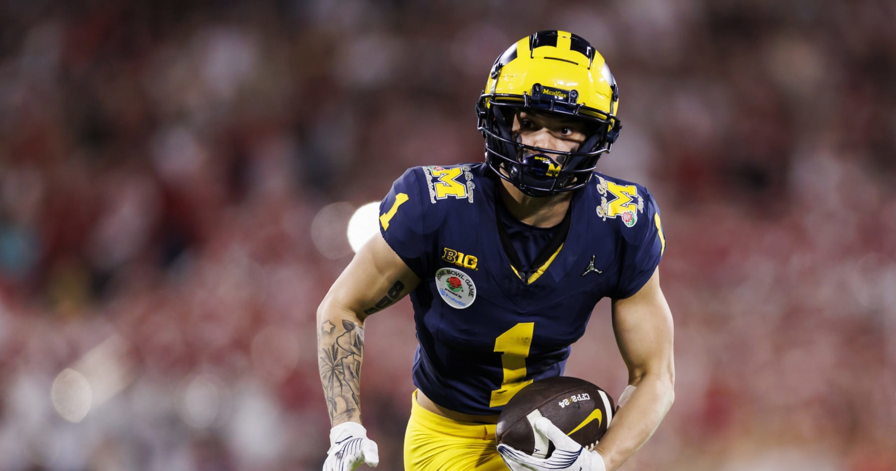 Michigan's Roman Wilson Declares for 2024 NFL Draft After CFP Title Win
