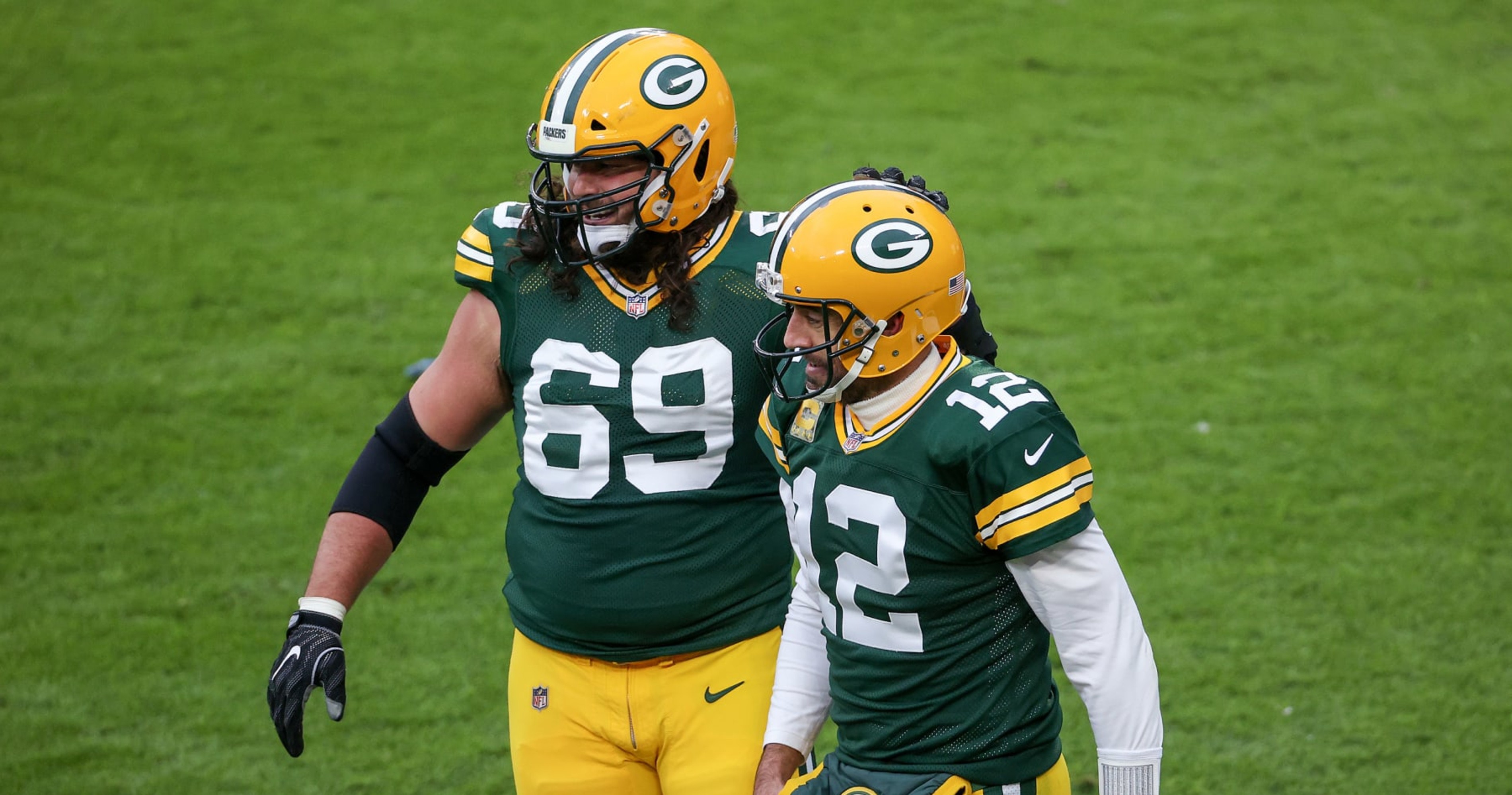 ESPN: Packers' David Bakhtiari Isn't on Trade Block After IG from Jets'  Aaron Rodgers