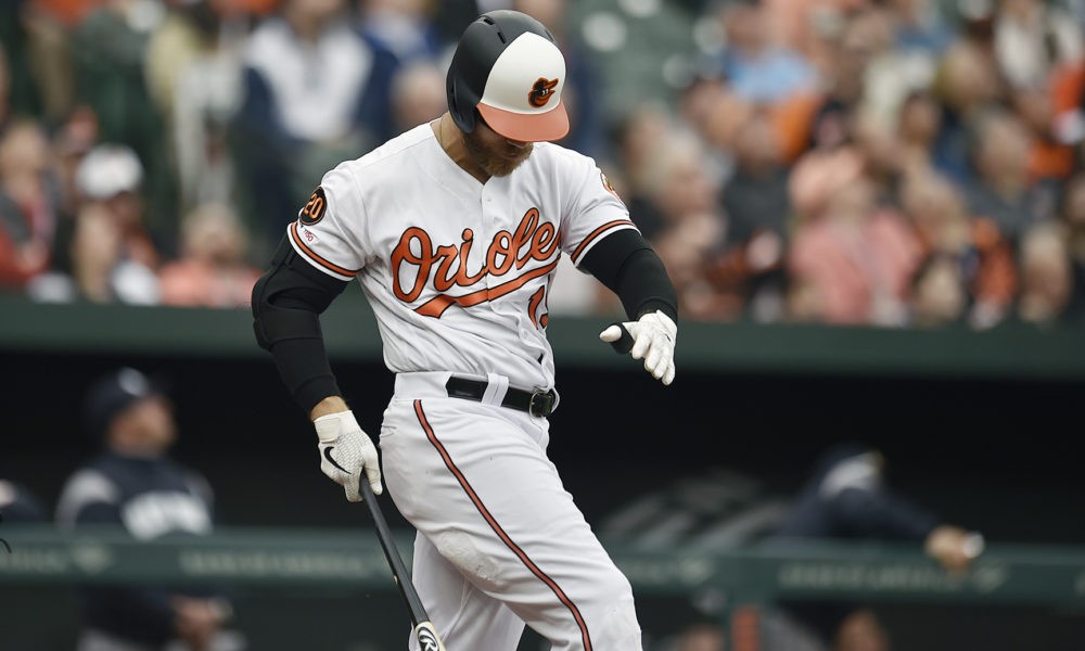 Orioles' Chris Davis Breaks Record for Longest Hitless Streak in MLB