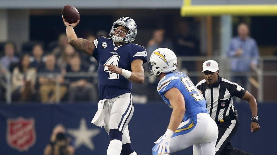 Chargers pick off lethargic Cowboys