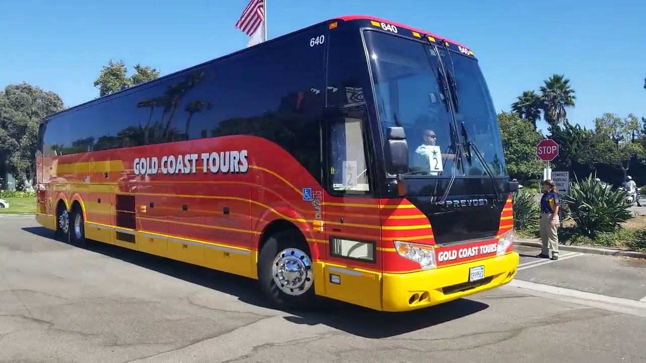 Watch the Cowboys’ fleet of chartered buses arrive in Oxnard