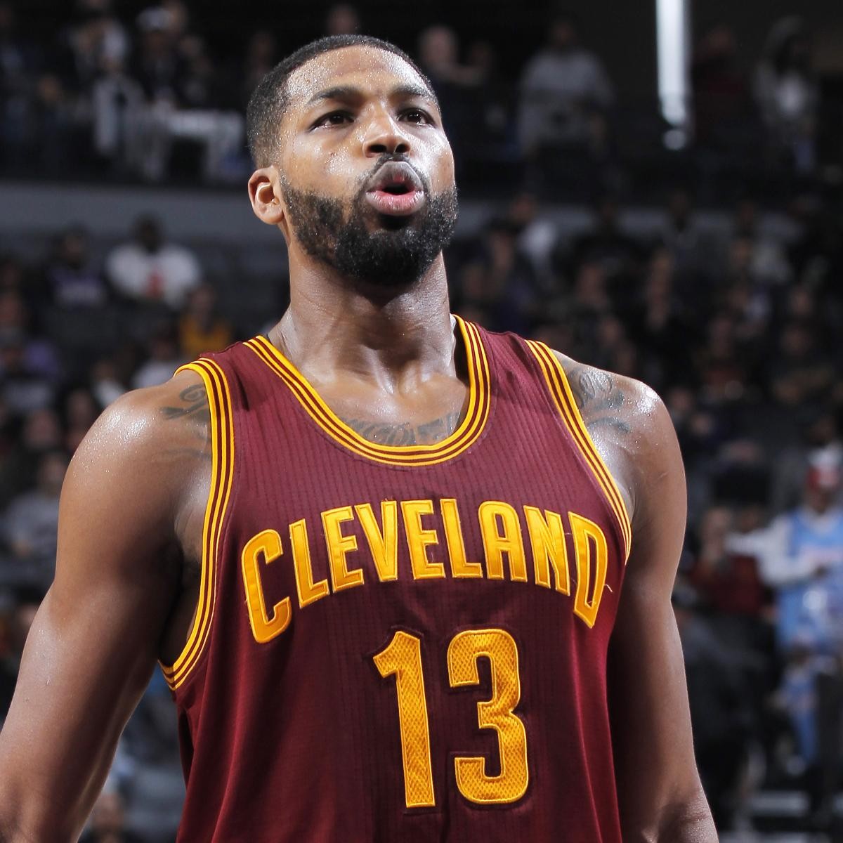 Tristan Thompson Injures Mouth During Cavaliers vs. Lakers