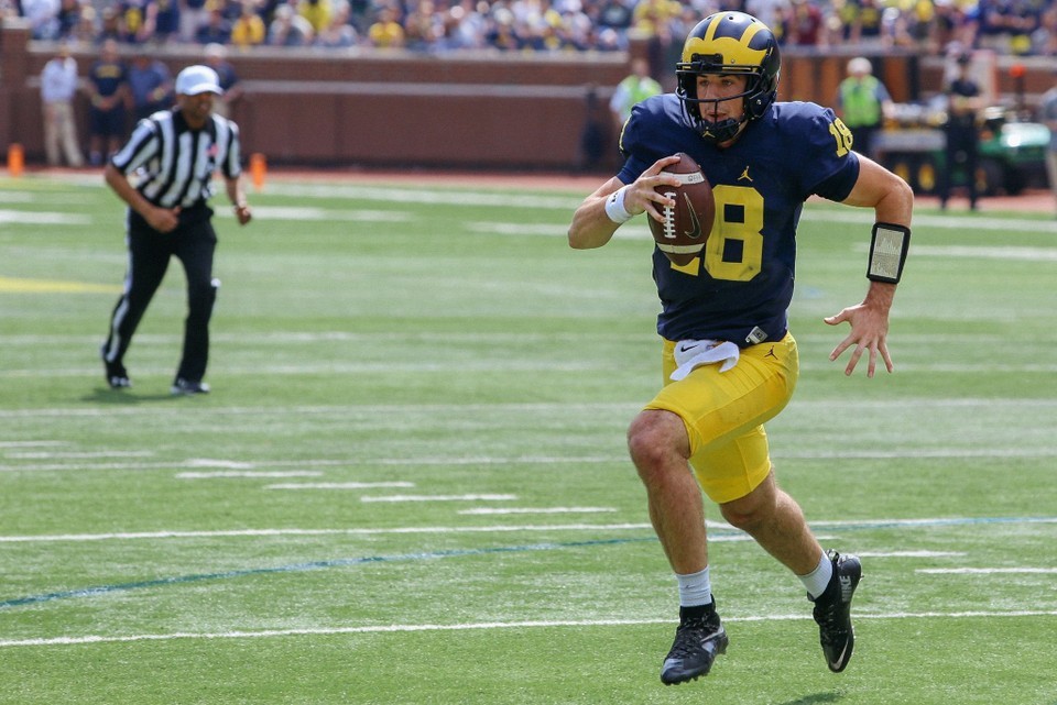 Updated Michigan QB depth chart Brandon Peters, Dylan McCaffrey behind