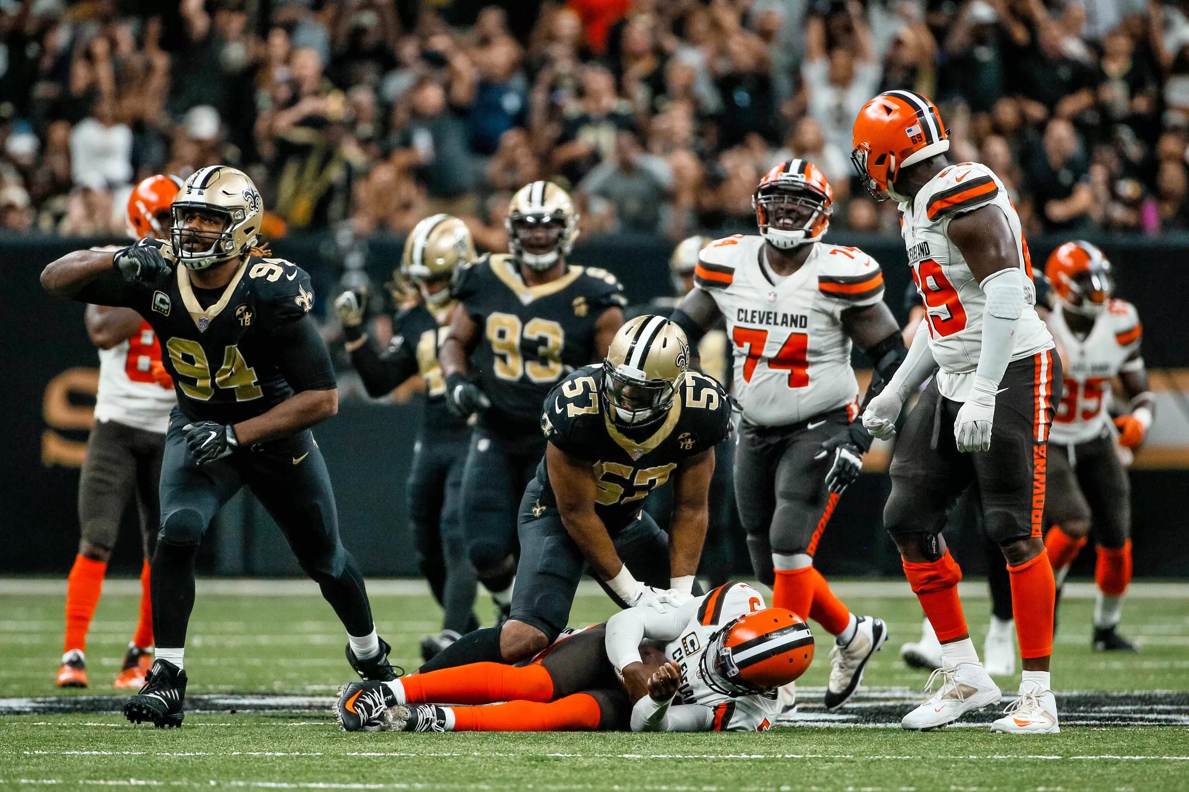 Saints 2018 Year in Review Alex Okafor