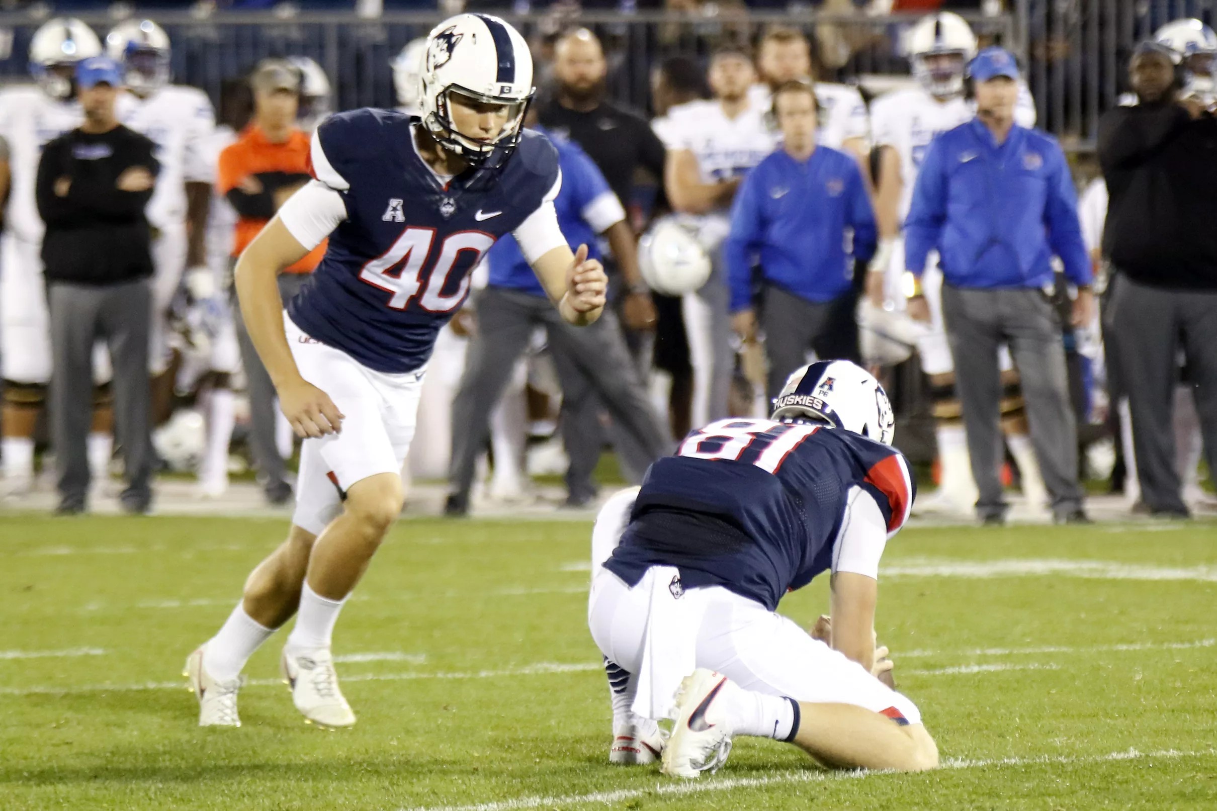 Uconn Footballs Michael Tarbutt Has Potential To Be A Great Kicker
