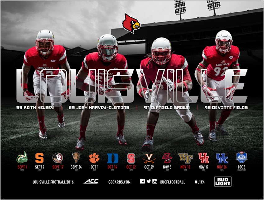 2017 Football Schedule Posters  Want a 2017 Louisville Football