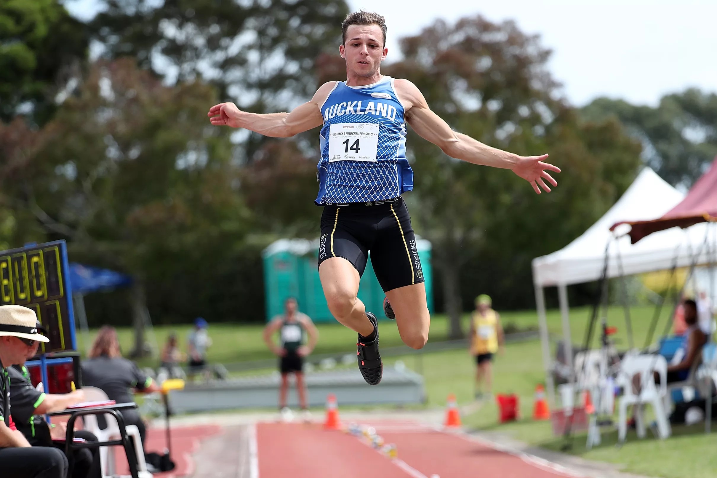 Track athletes in international competition