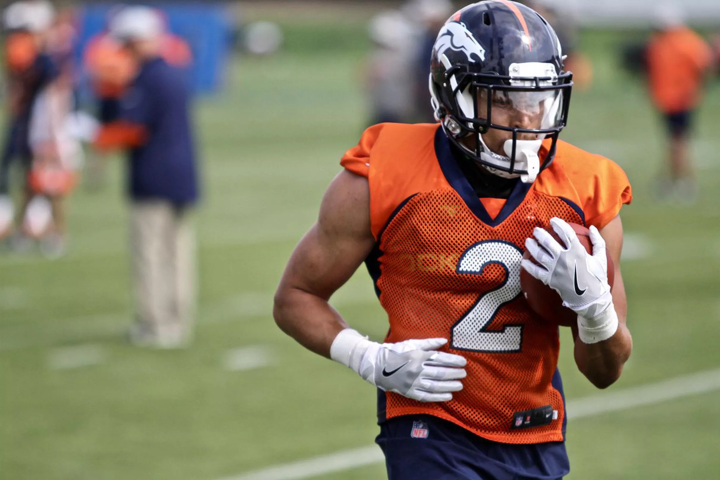 Rookie running back Phillip Lindsay stood out on day one of Broncos camp