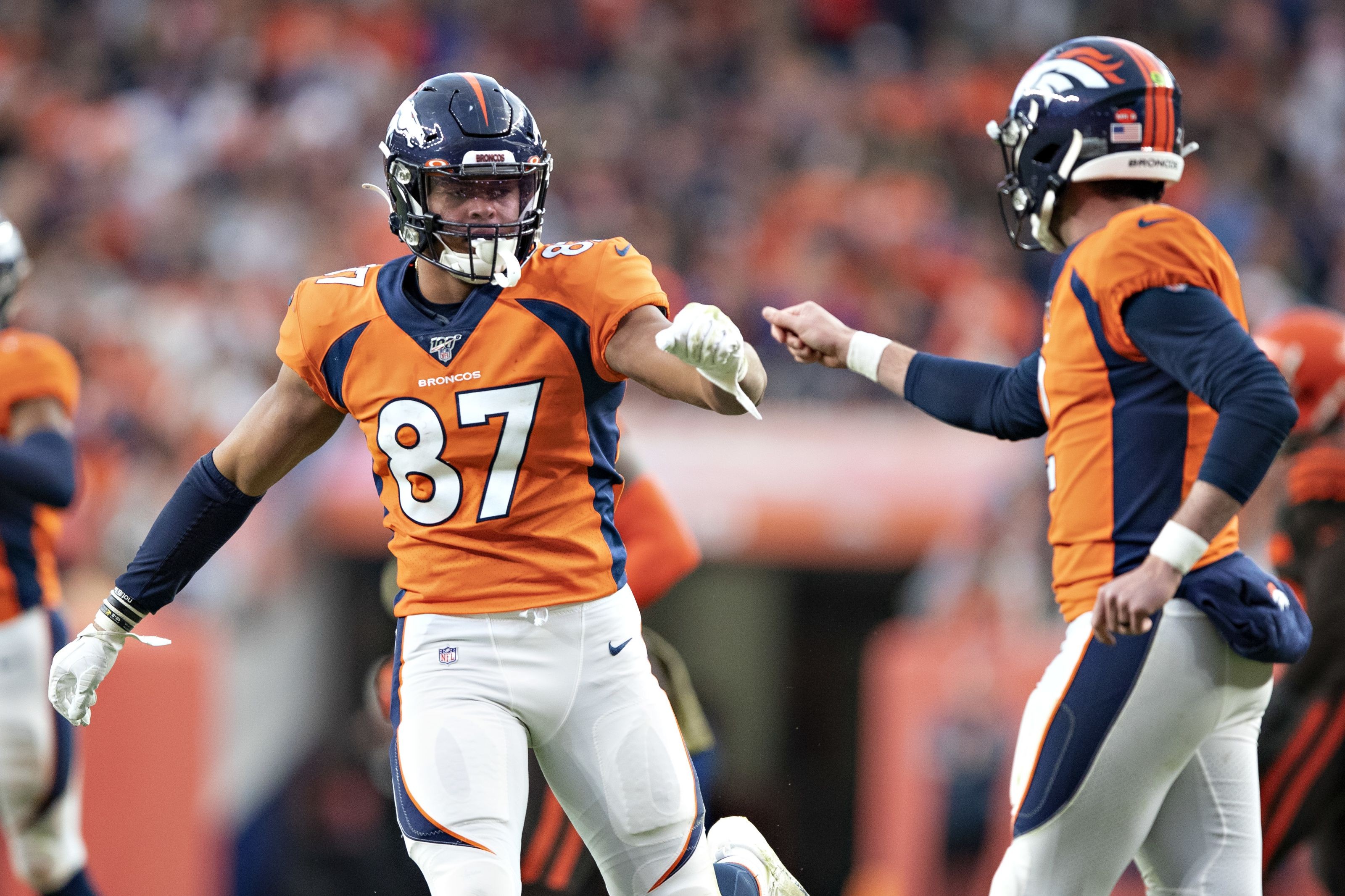 Denver Broncos Noah Fant quieted the doubters Sunday
