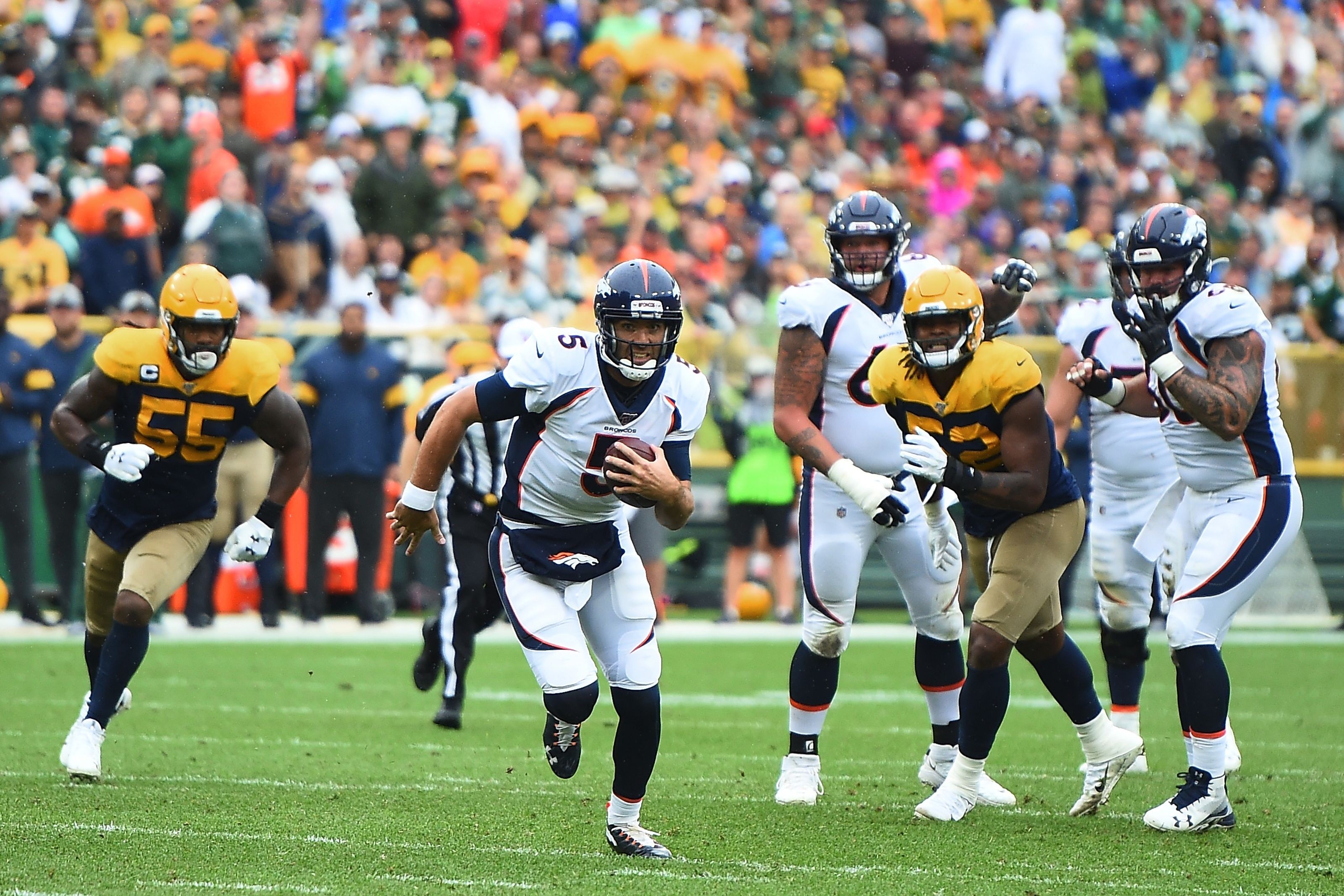 Denver Broncos fairing well against Green Bay Packers