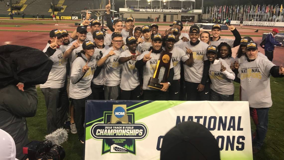 men's track and field team captures firstever national