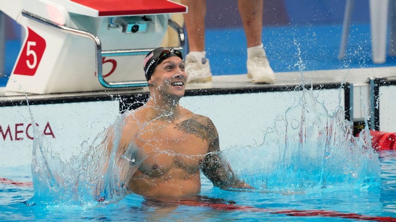 Swimmer Caeleb Dressel powers to 4th gold with victory in 50meter