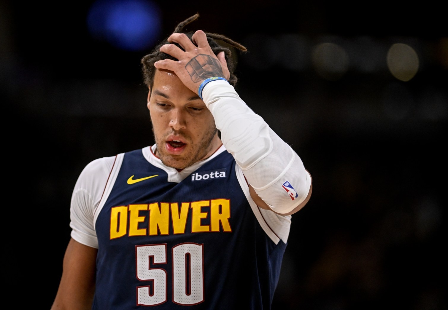 Aaron Gordon Returns To Nuggets Practice, Explains Dog Bite Injury On ...