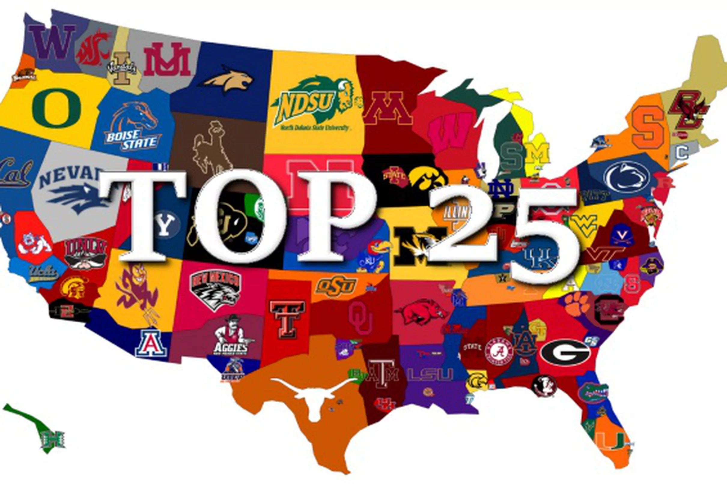 New College Football Top 25 Polls and Power Rankings