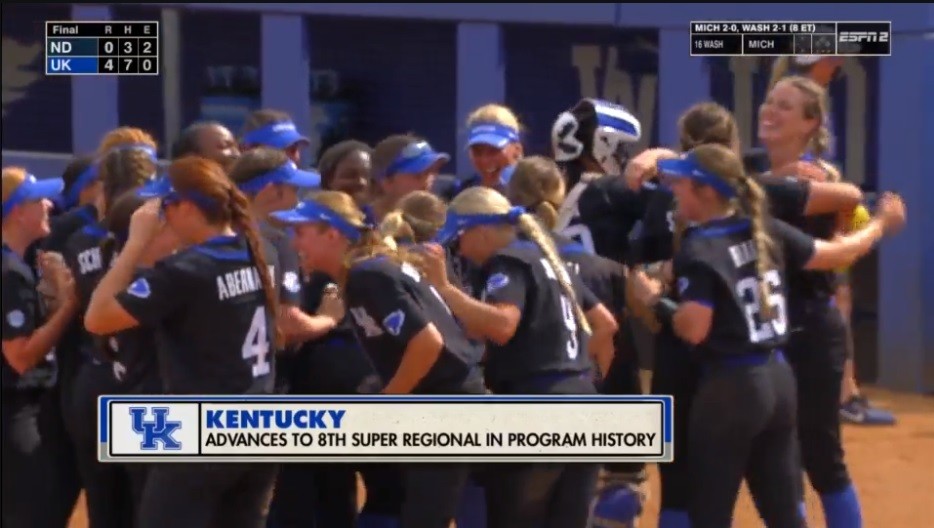 Kentucky softball odds to advance to super regional