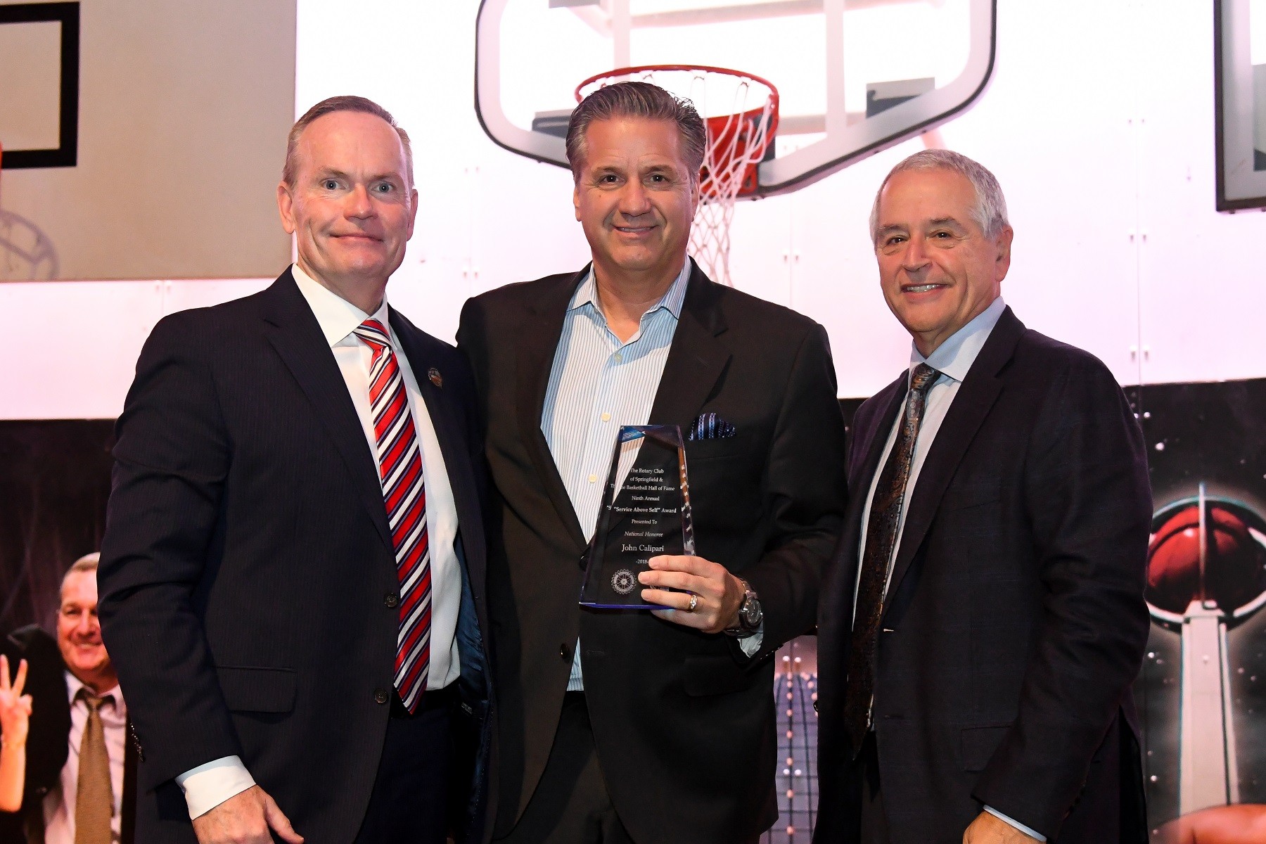 John Calipari Accepts Naismith Hall Of Fame Service Above Self Award