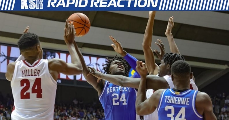 Ksrs Rapid Reaction To Kentuckys 26 Point Loss At Alabama 2202