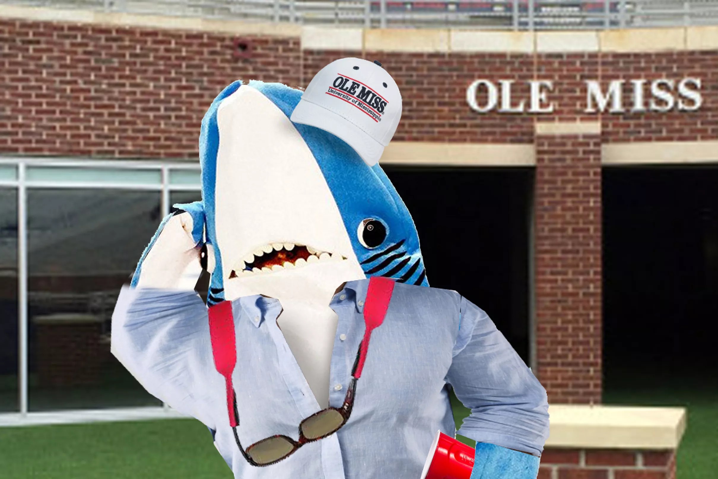 LEAKED Image of Ole Miss’ new landshark mascot