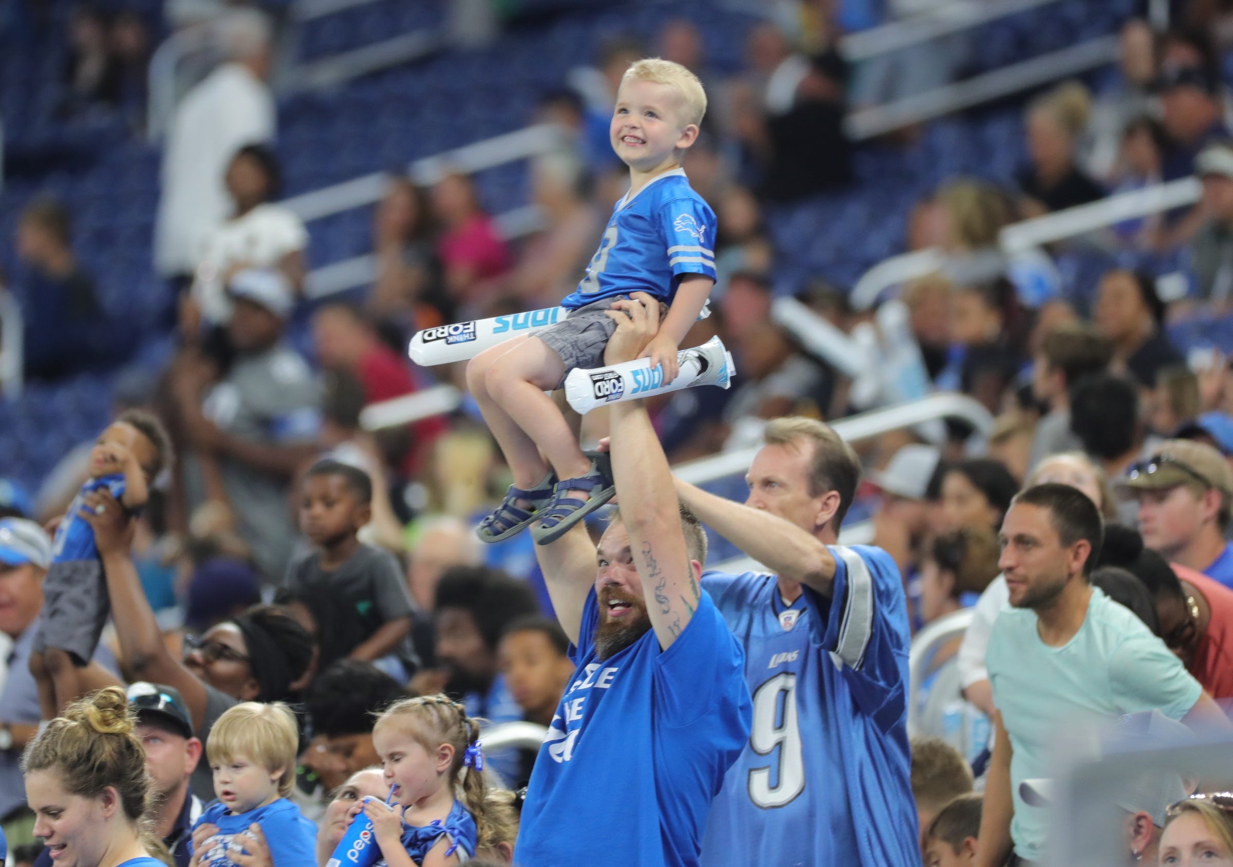 Detroit Lions' Family Fest open practice at Ford Field