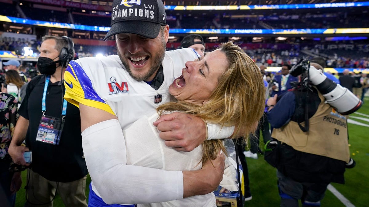 Matthew Stafford celebrates winning Super Bowl with Rams: Best photos