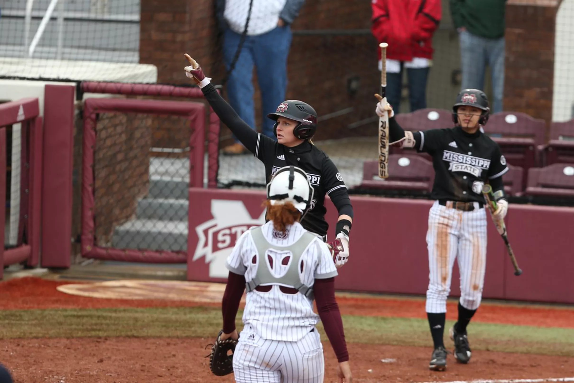 The Mississippi State softball team split yesterday’s double header out
