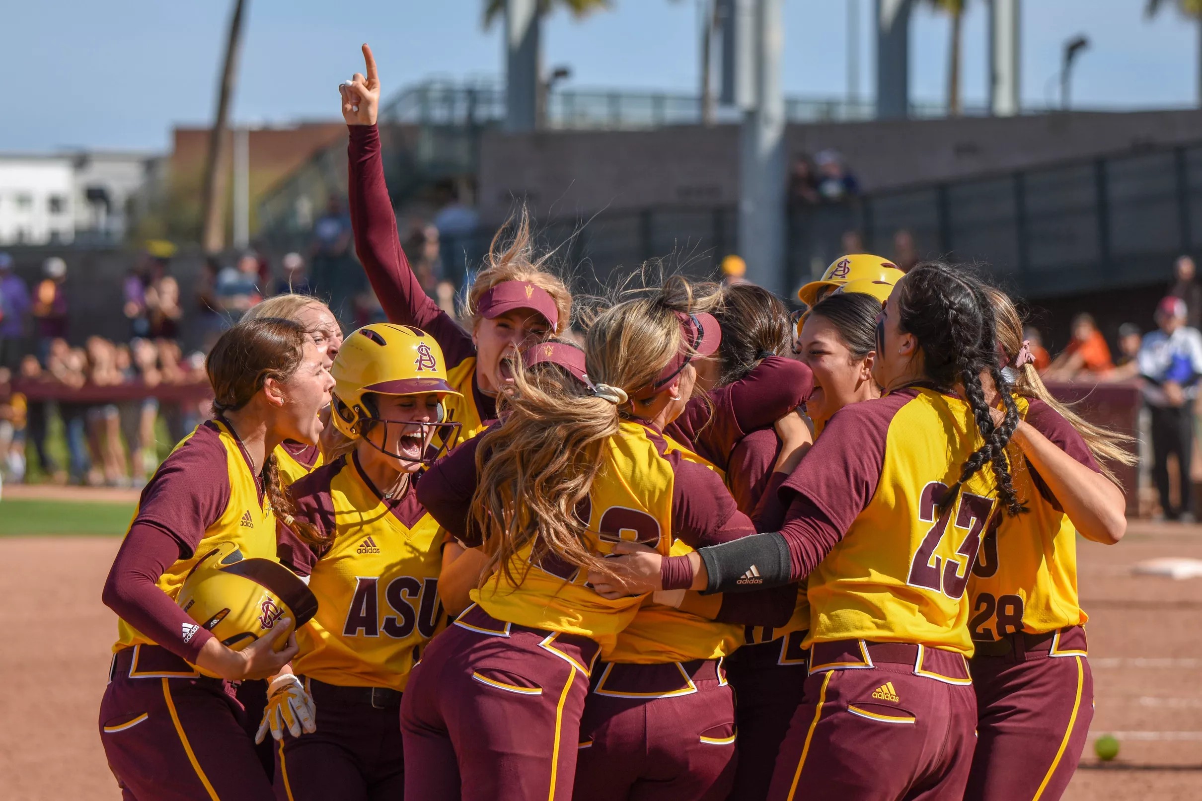 ASU Softball Tatnall’s triple completes the improbable ninerun