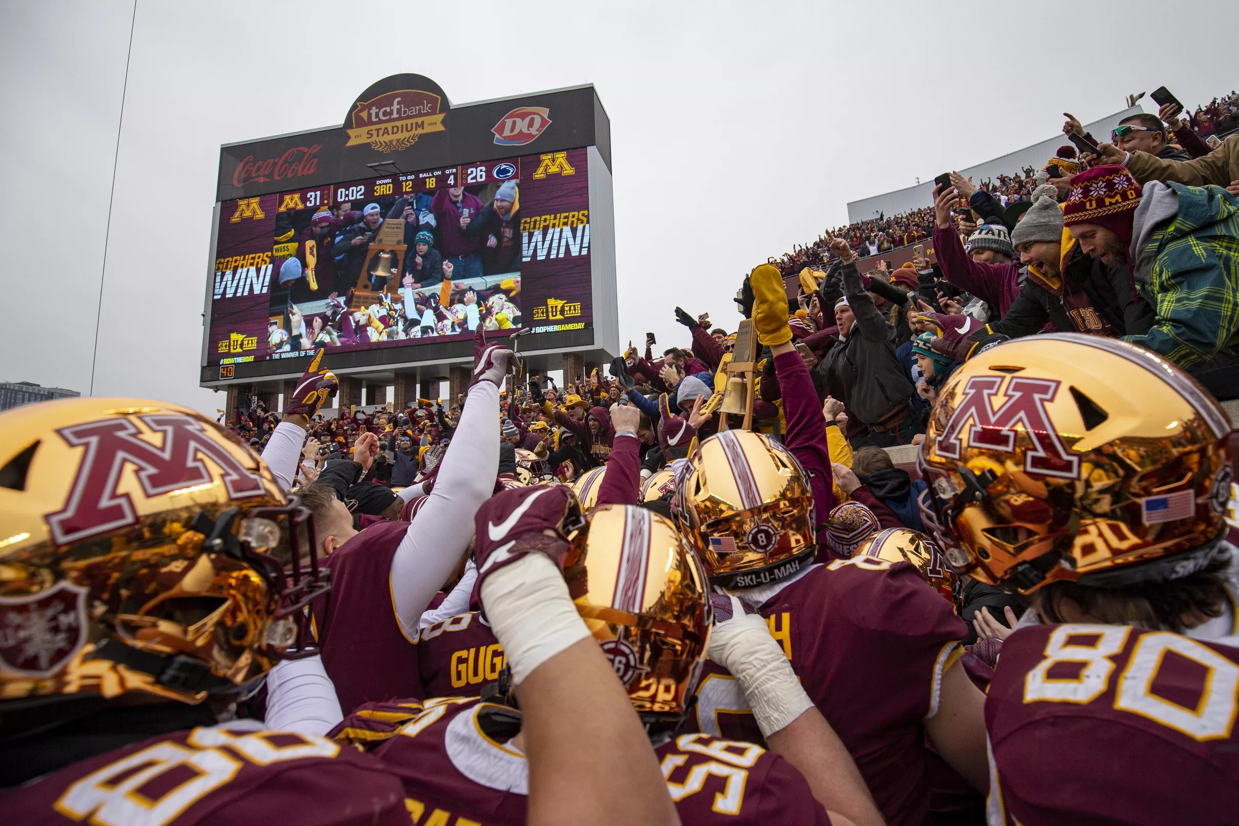 Minnesota Football Gophers ranked No. 8 in second College Football Playoff rankings