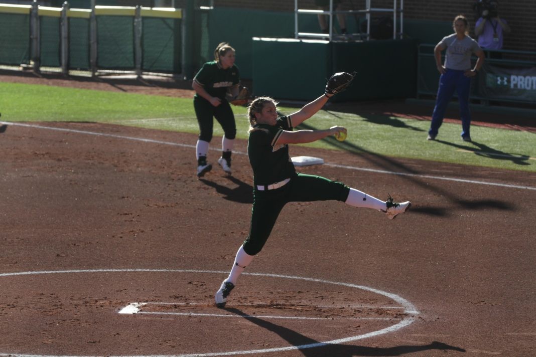 Rodoni’s nohitter propels Baylor softball past Kent State