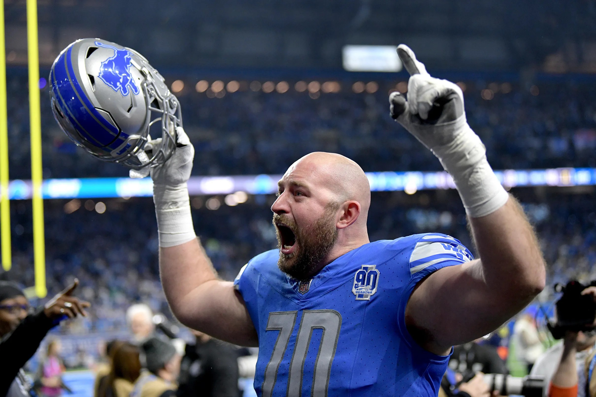 2024 Detroit Lions free agent profile Resigning Dan Skipper pros, cons