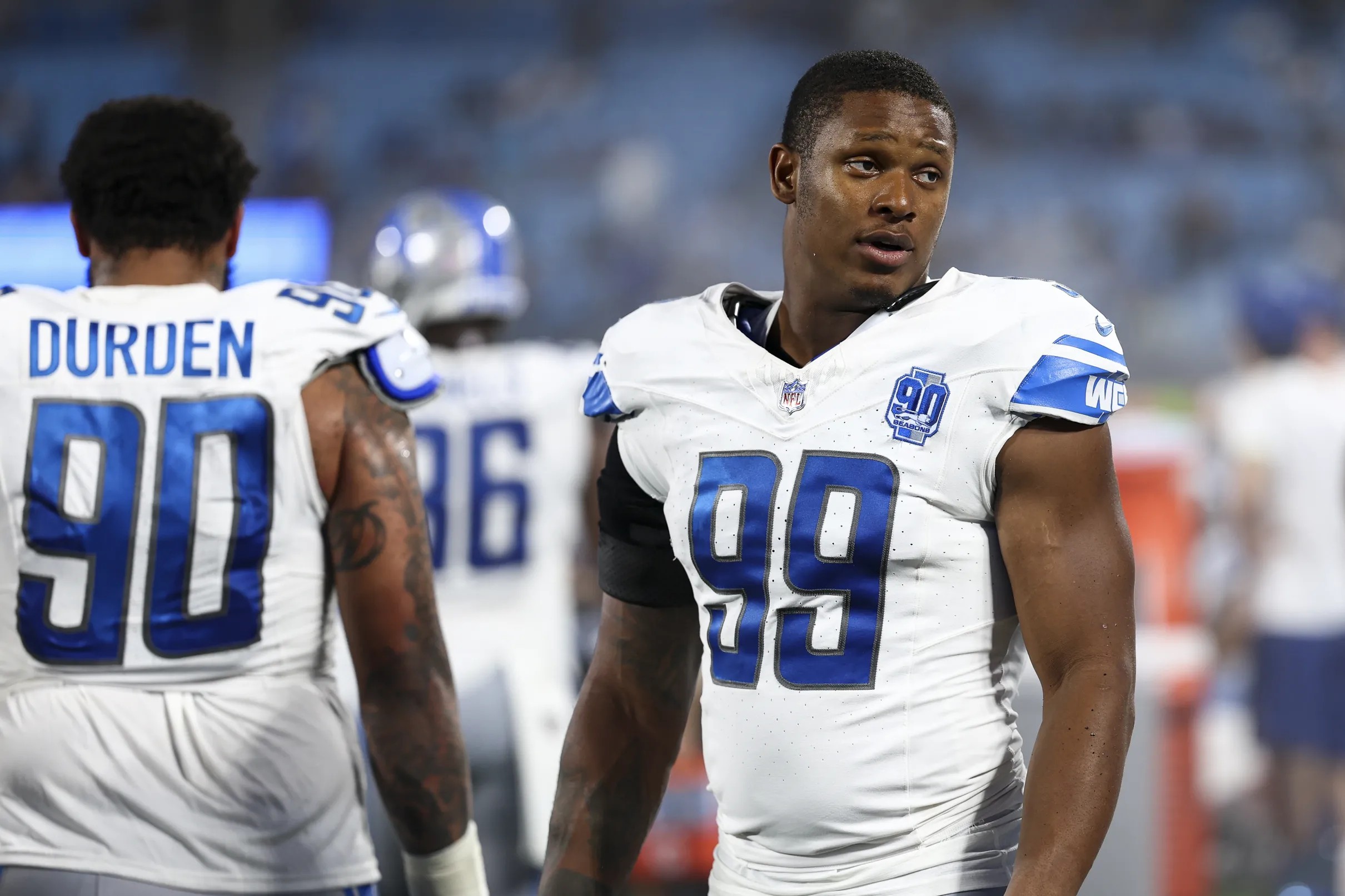 Lions open practice window for injured edge defender Julian Okwara 