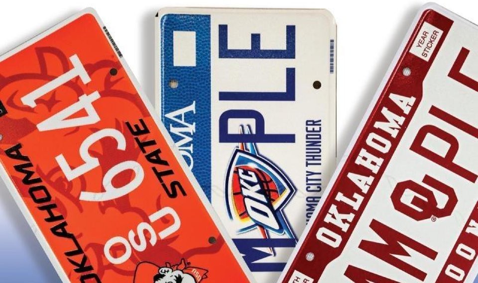 Motorists show loyalties through specialty license plates