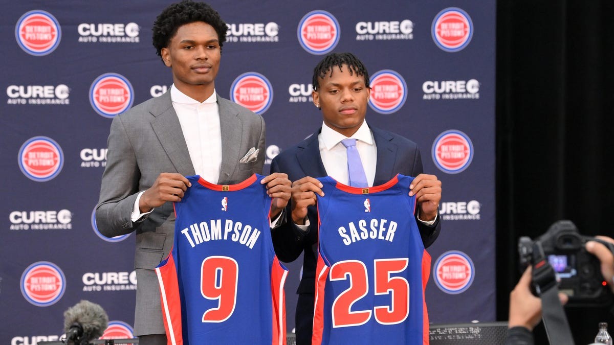 Pistons introduce their new NBA draft picks