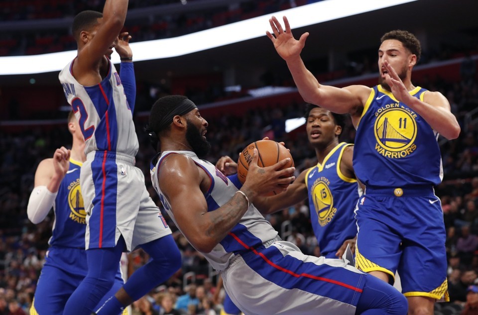 Detroit Pistons top champion Warriors to run winning streak to five