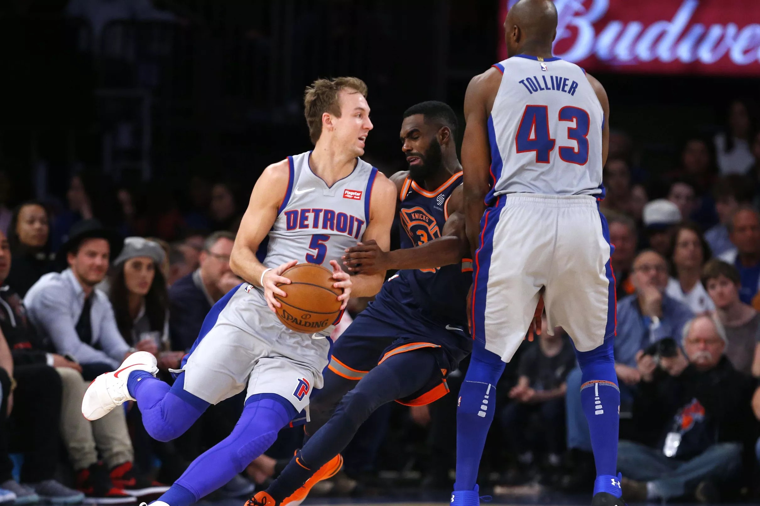 Pistons at Knicks final score Detroit survives Michael Beasley’s 30
