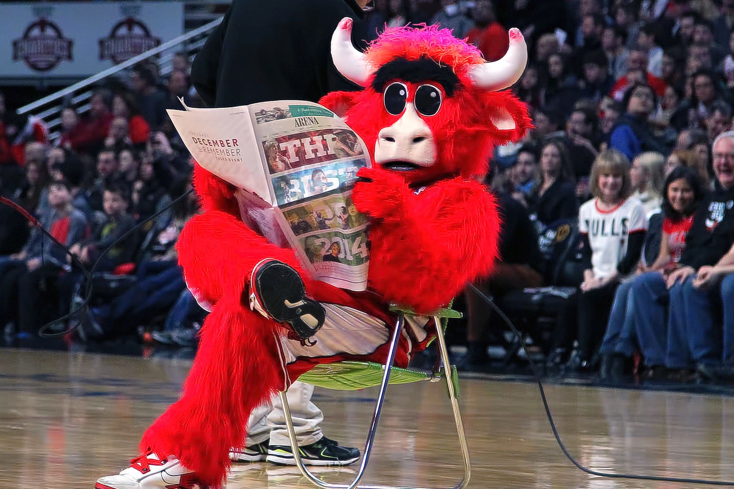 Benny the Bull says it all in Pistons-Bulls FOUR OT game