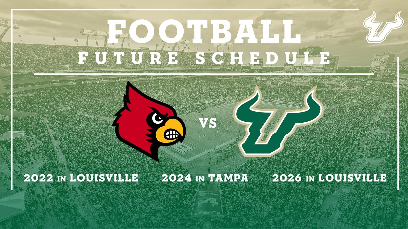 USF and Louisville Announce ThreeGame Football Series