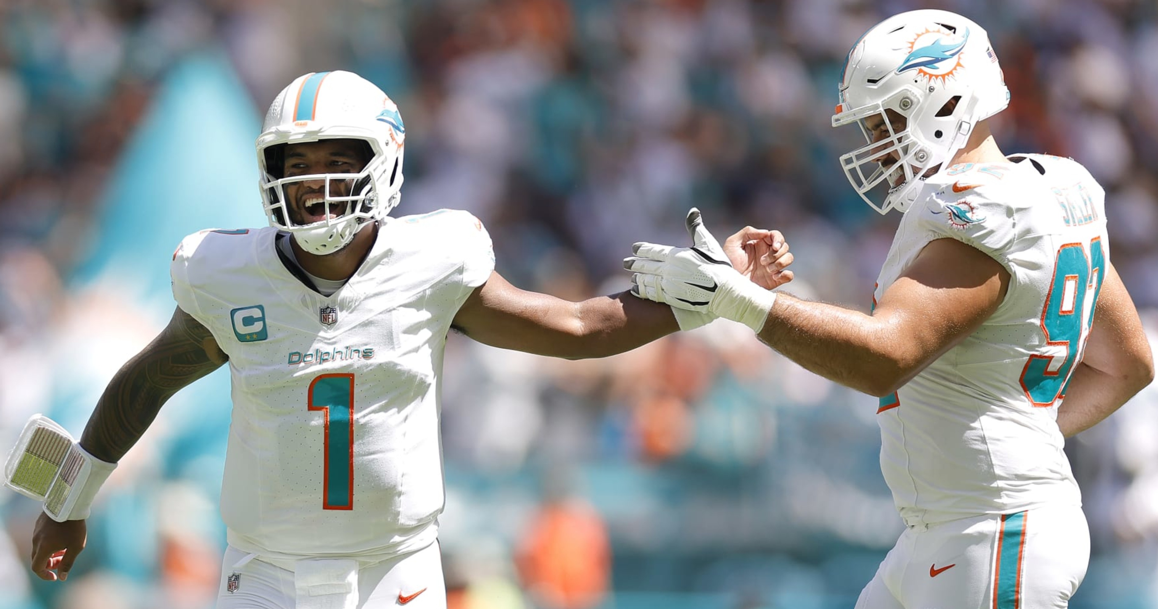 Dolphins score 70 points, the most in the NFL since 1966, vs. Broncos 