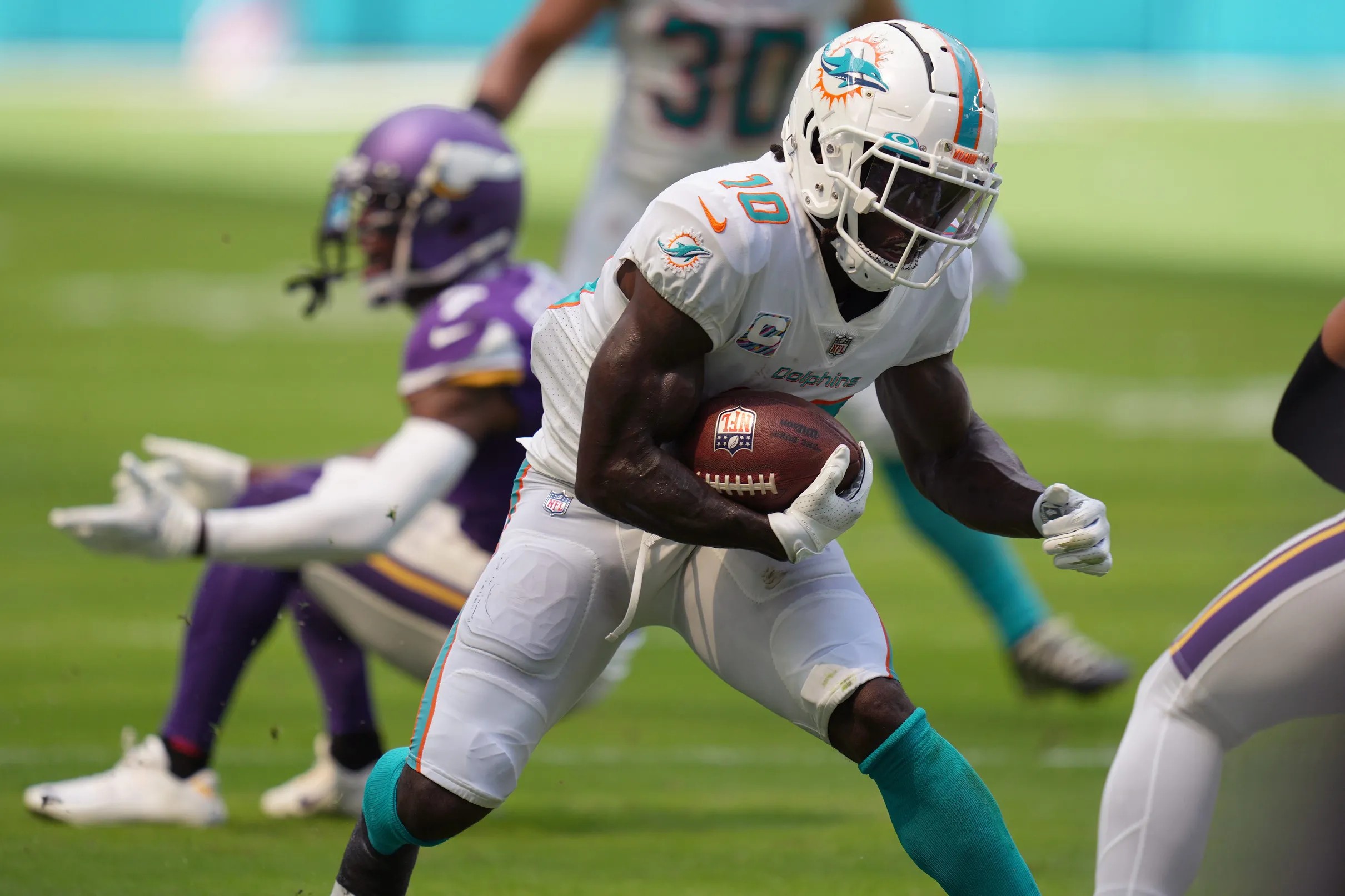 Tyreek Hill is off to a record-setting start with the Miami Dolphins
