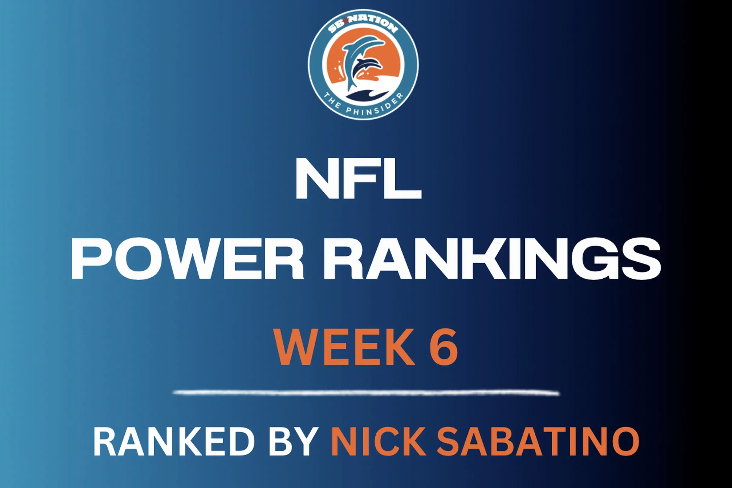 Week 6 Power Rankings