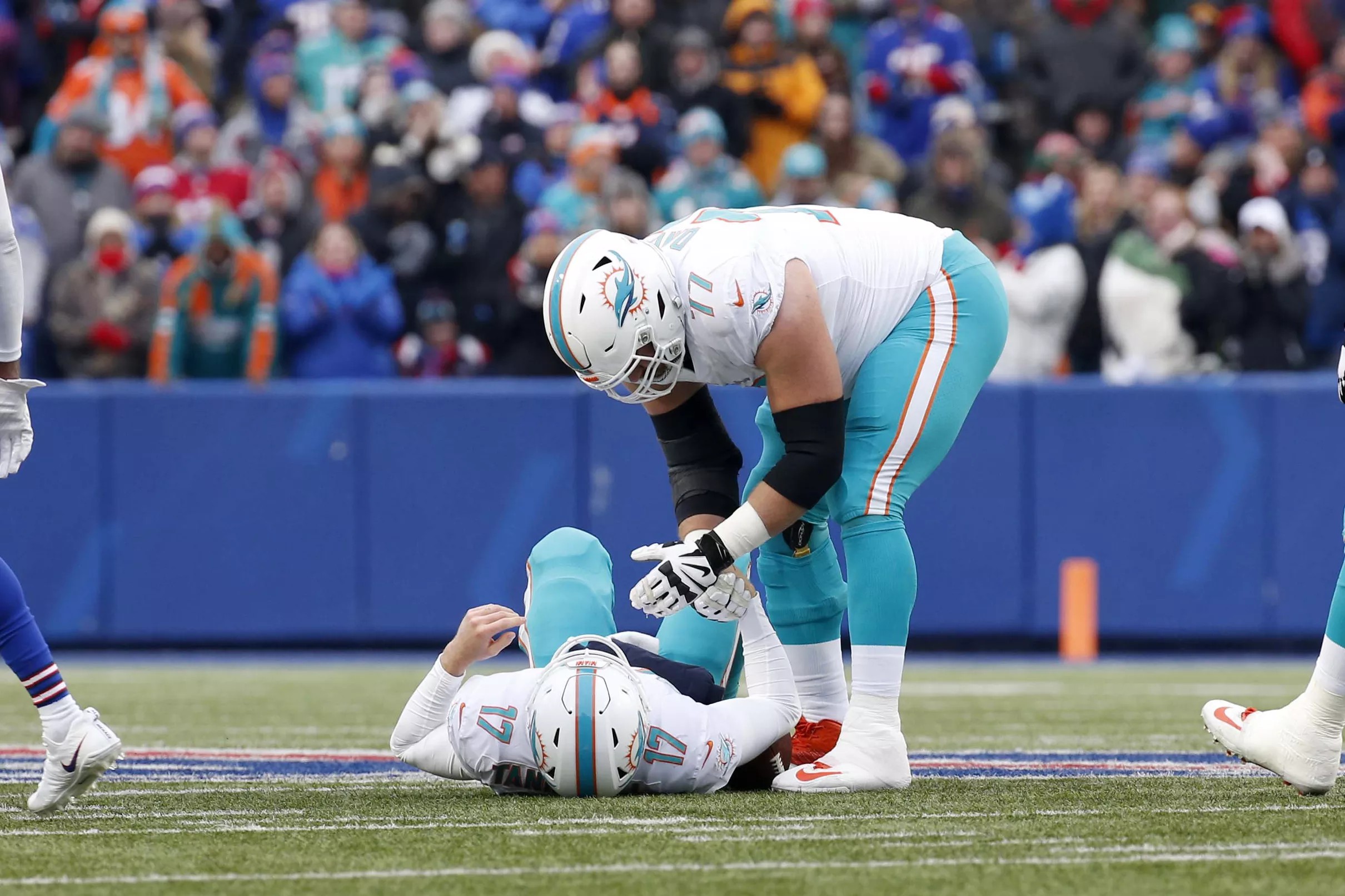 Miami Dolphins training camp stories Offensive line could overshadow