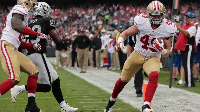 49ers DB Ward adjusts to new shoe, eases into competition